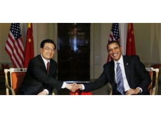 Hu e Obama
si danno una mano